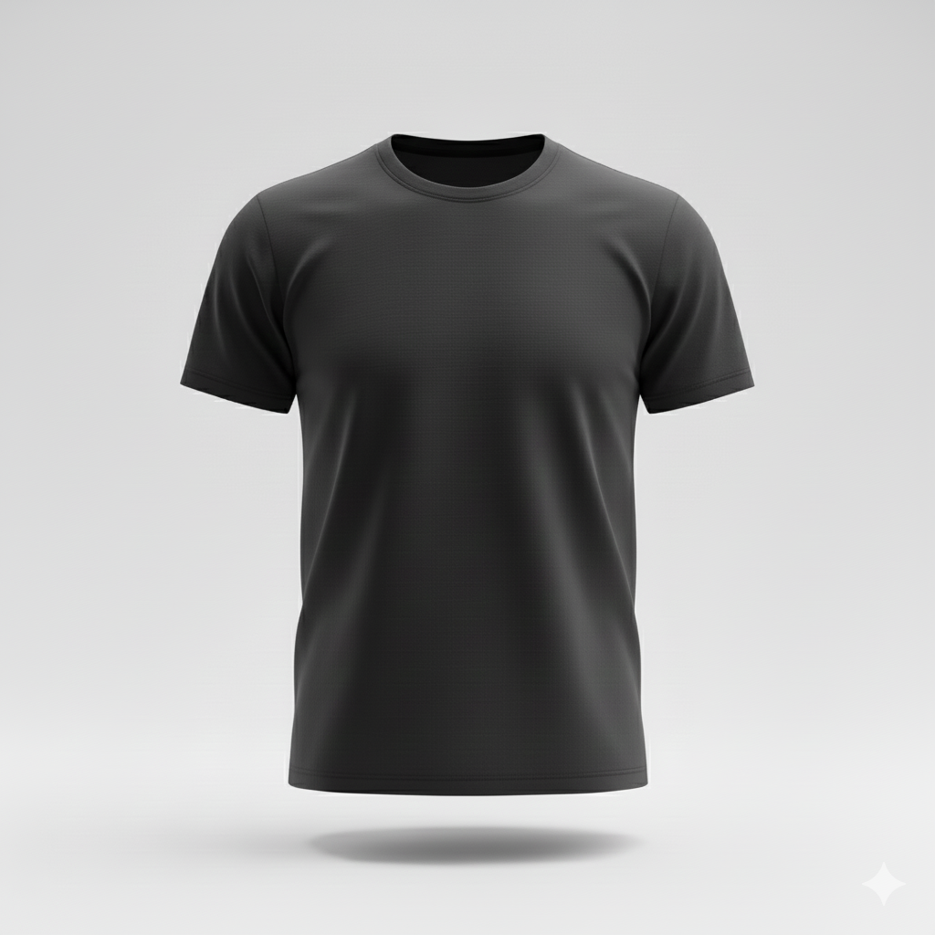 Round Neck Half Sleeve Cotton T-Shirt - 180 GSM