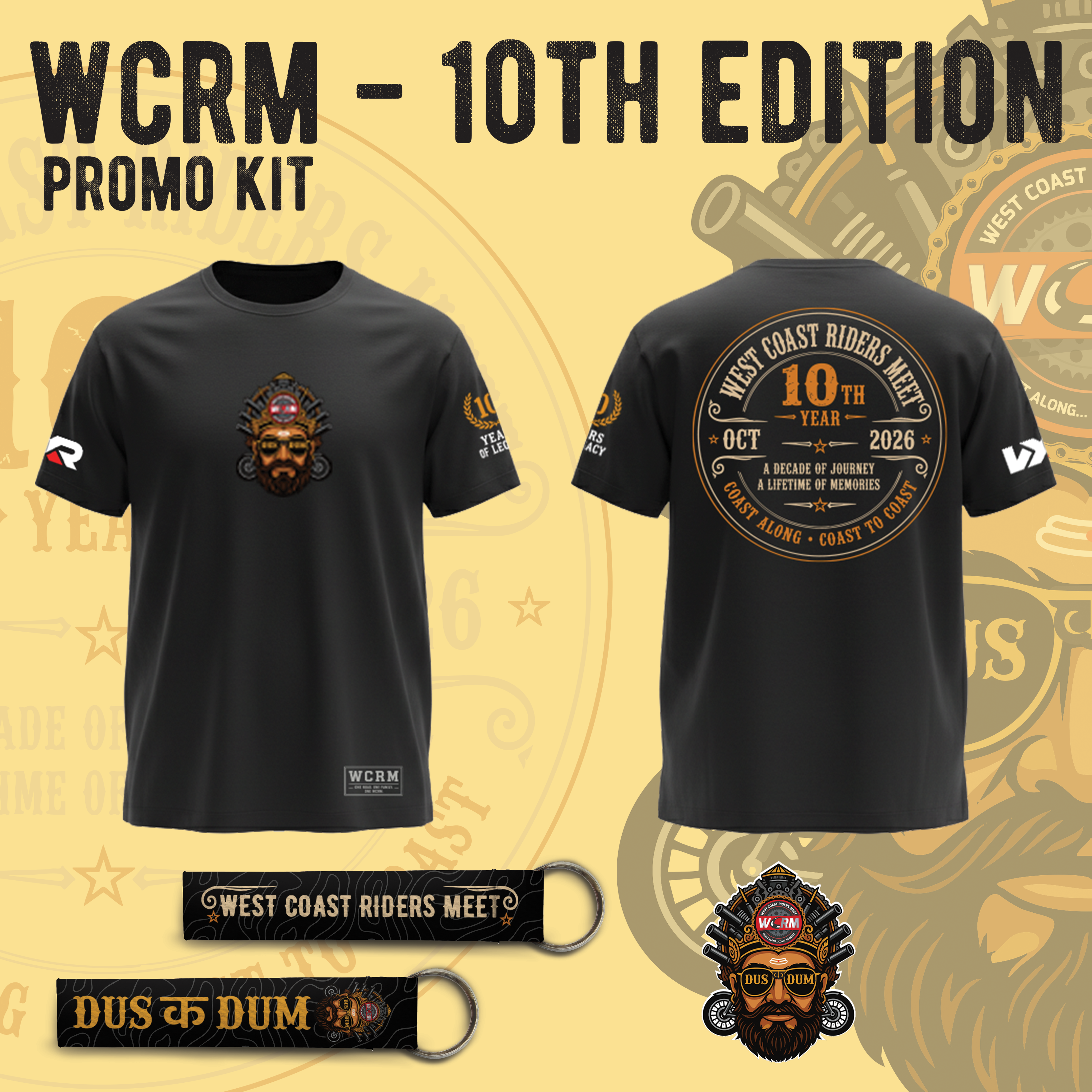 WCRM 10th Edition | Official Tshirt & Promo Kit