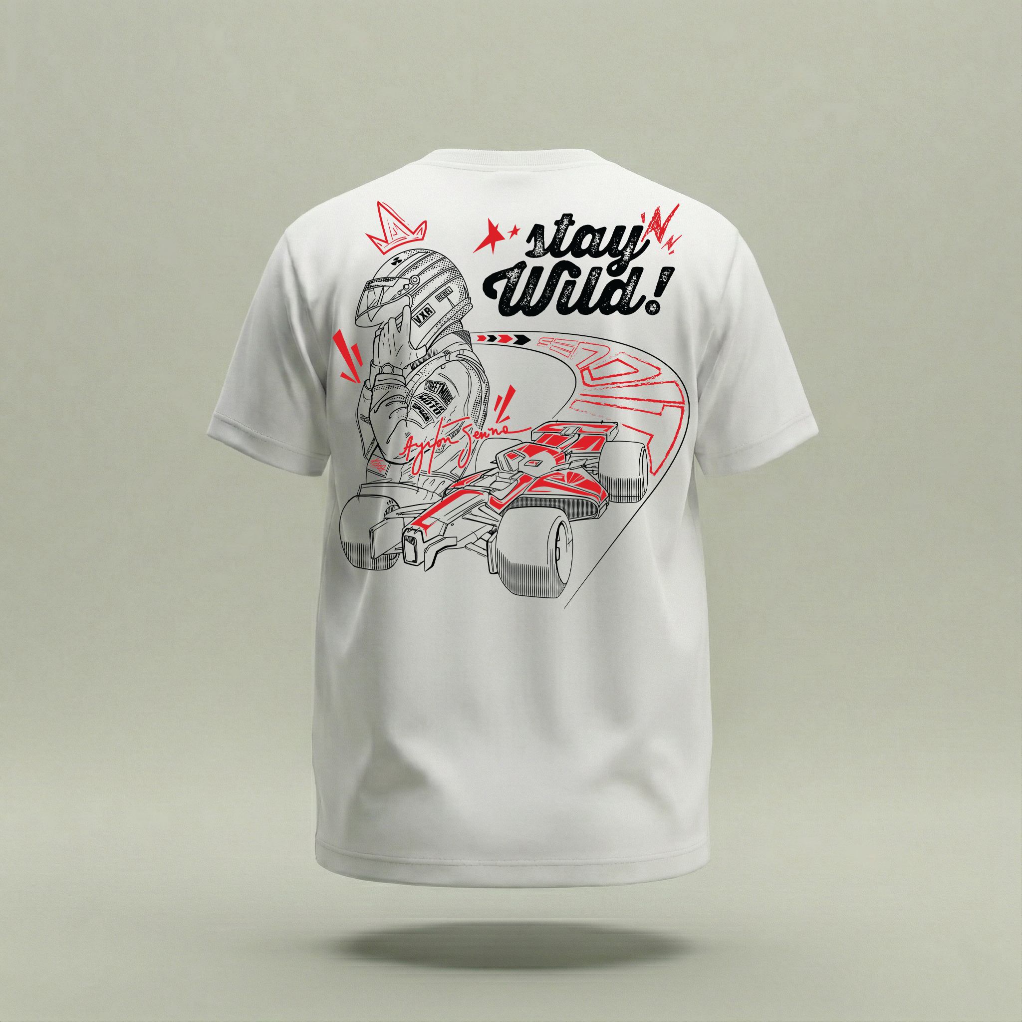 Round Neck Half Sleeve Cotton T-Shirt - 180 GSM